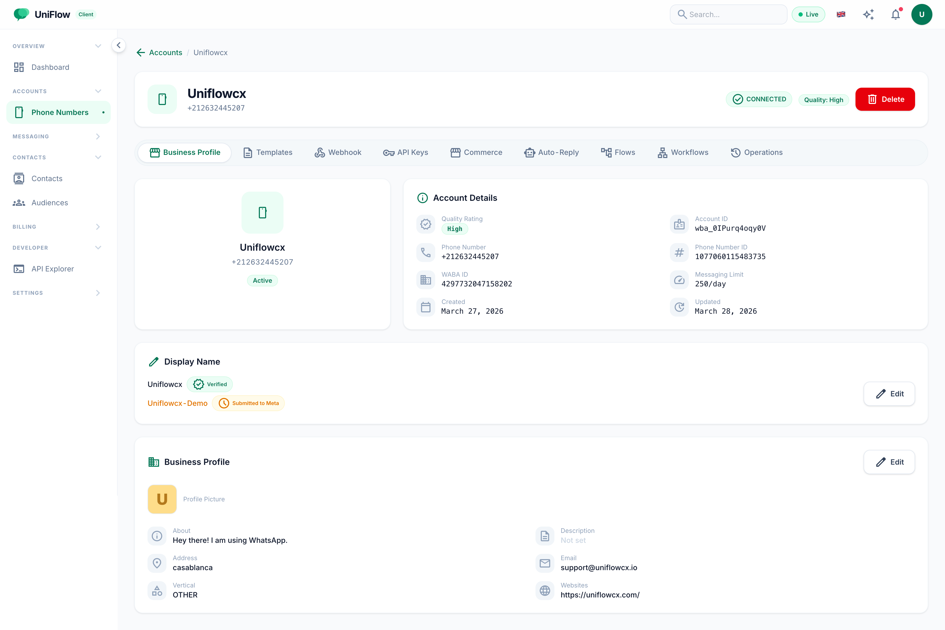 مركز استراتيجيات UniFlow — الإيرادات